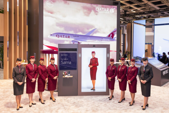Qatar Airways showcases new features of first AI virtual cabin crew