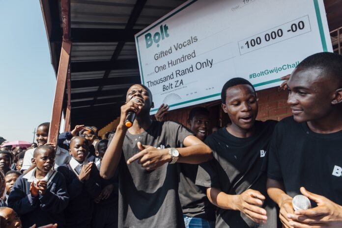 Bolt Donates R100,000 to Gifted Vocals from Sabela High School, Winners of the Gwijo Challenge