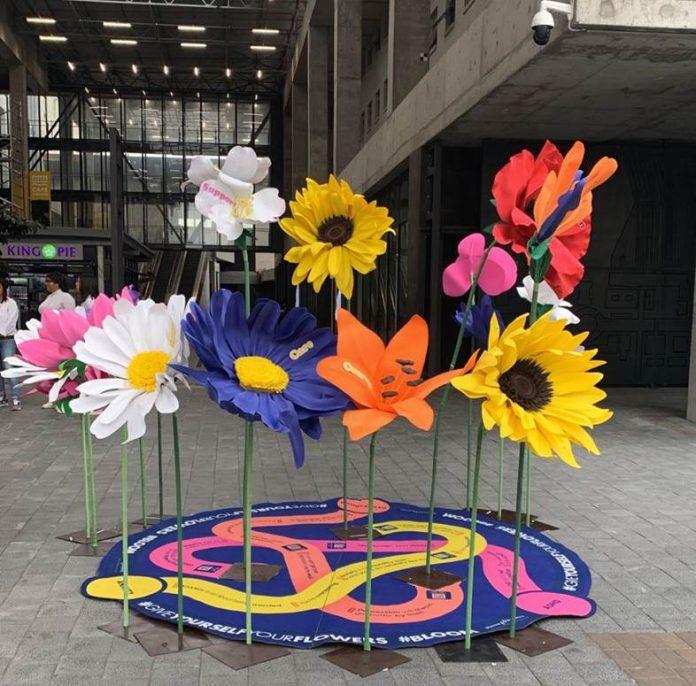 Pharma Dynamics launches giant flower installation to promote mental health