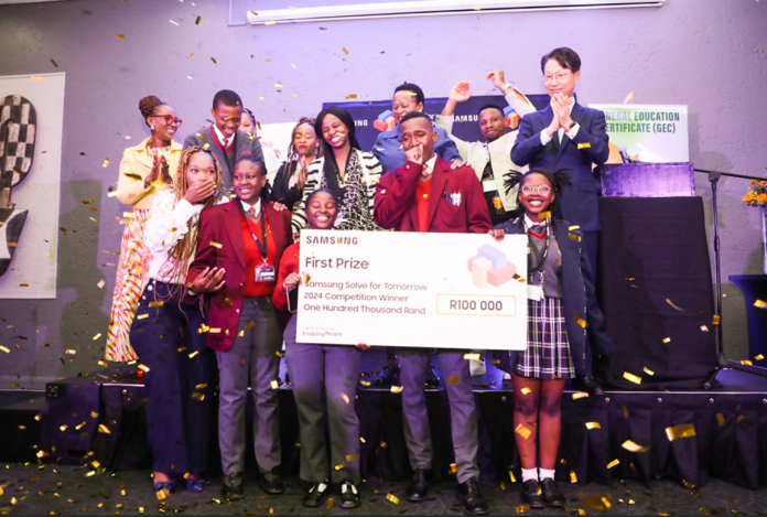 Mandisa Shiceka High School Named as Winner of the 2024 Samsung Solve for Tomorrow Schools Competition.